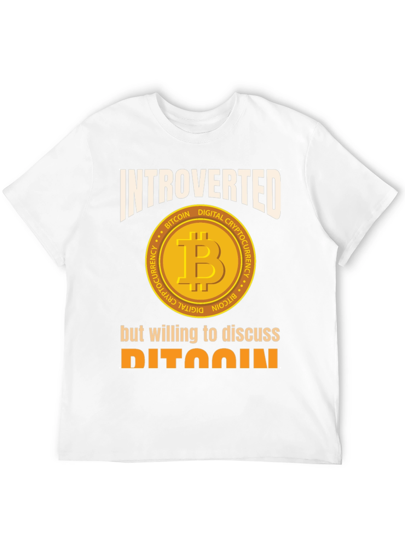 Introverted Bitcoin Crypto T-Shirt