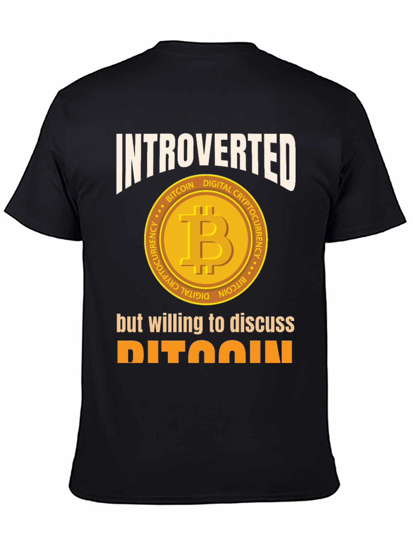 Introverted Bitcoin Crypto T-Shirt