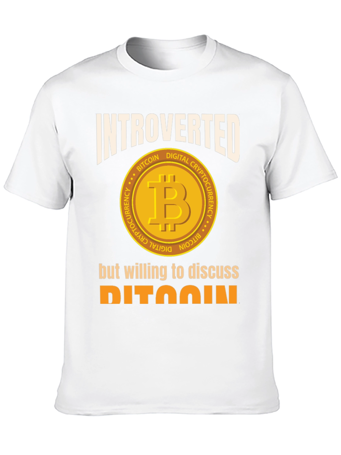 Introverted Bitcoin Crypto T-Shirt