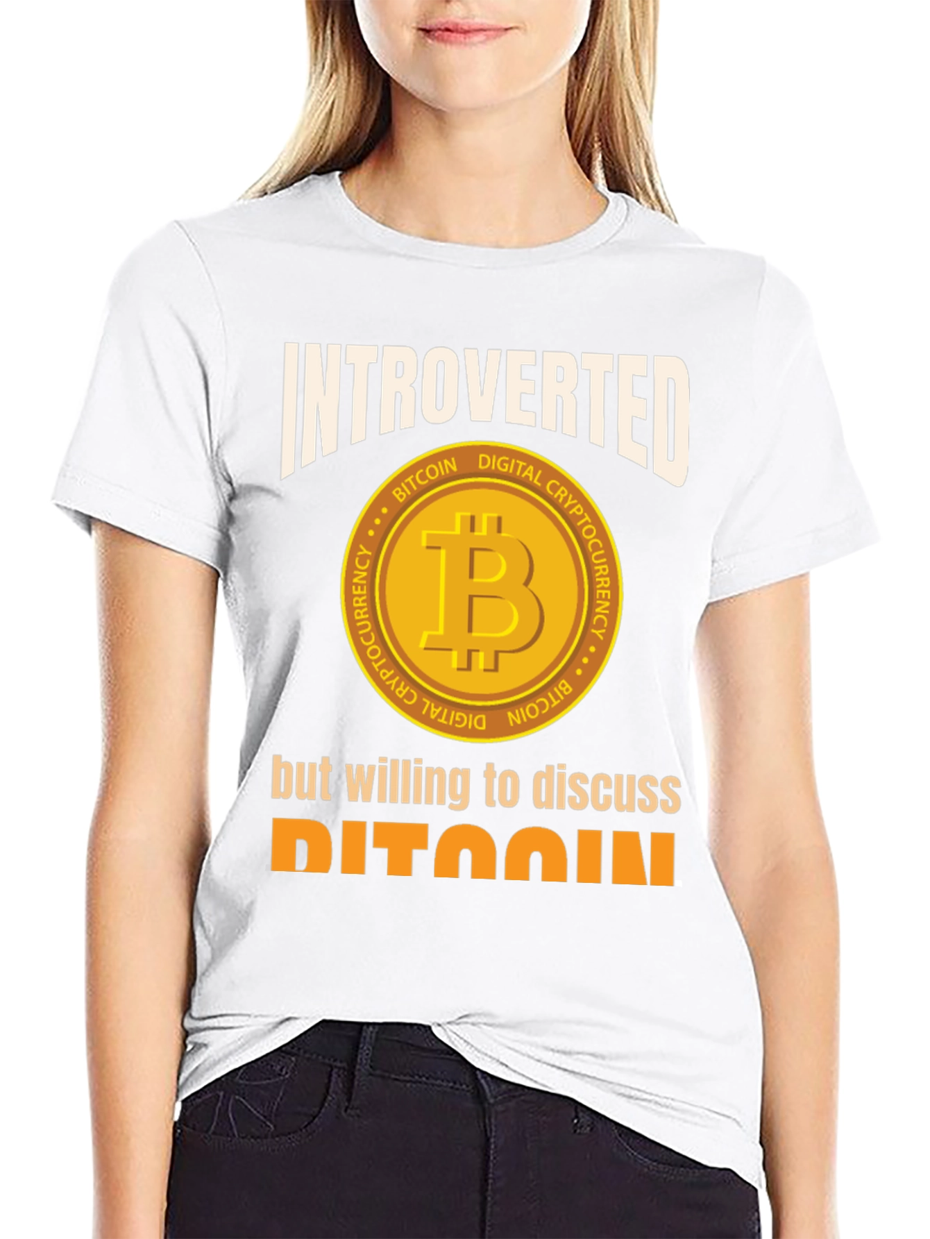 Introverted Bitcoin Crypto T-Shirt