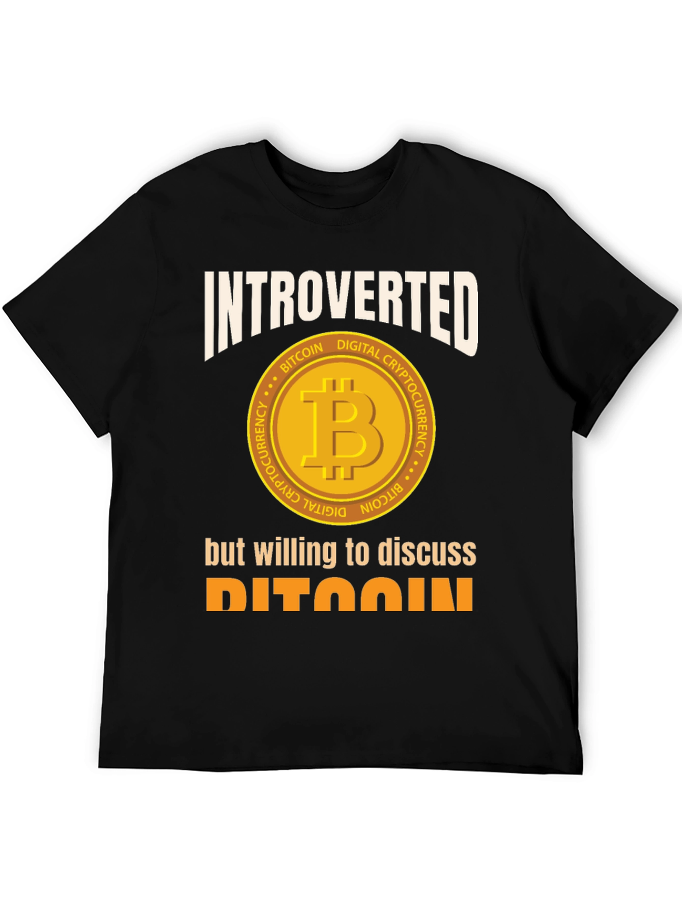 Introverted Bitcoin Crypto T-Shirt