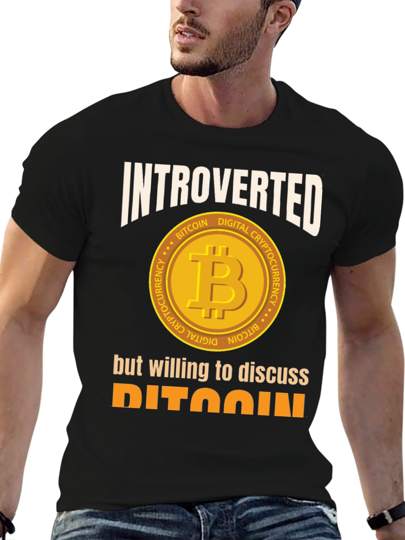 Introverted Bitcoin Crypto T-Shirt