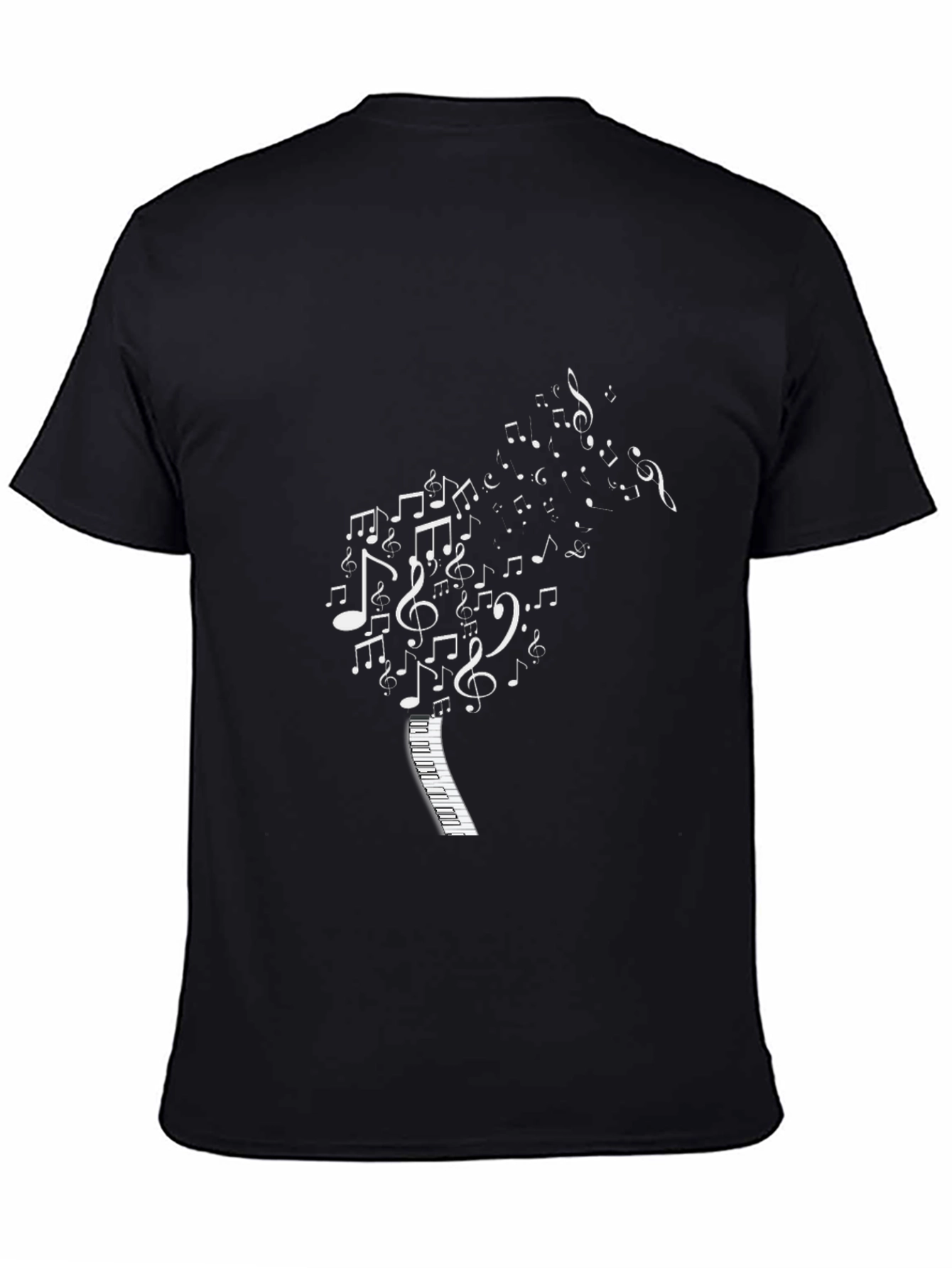 Musical Notes Piano Keyboard T-Shirt