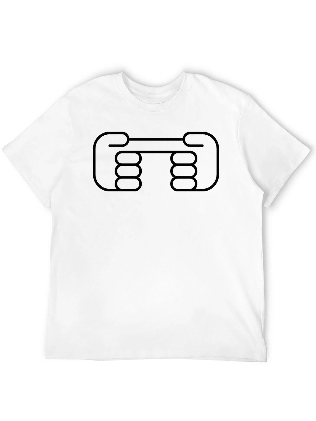 Novelty Handshake Graphic Tee - Black