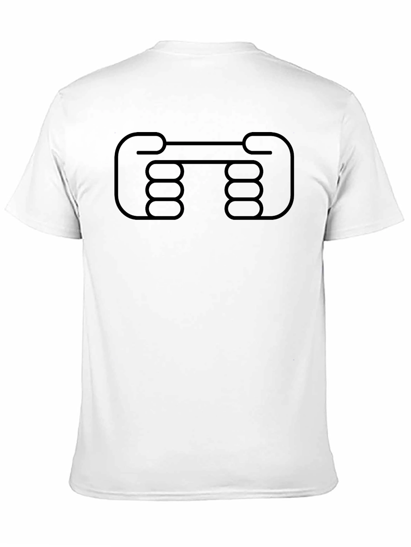 Novelty Handshake Graphic Tee - Black