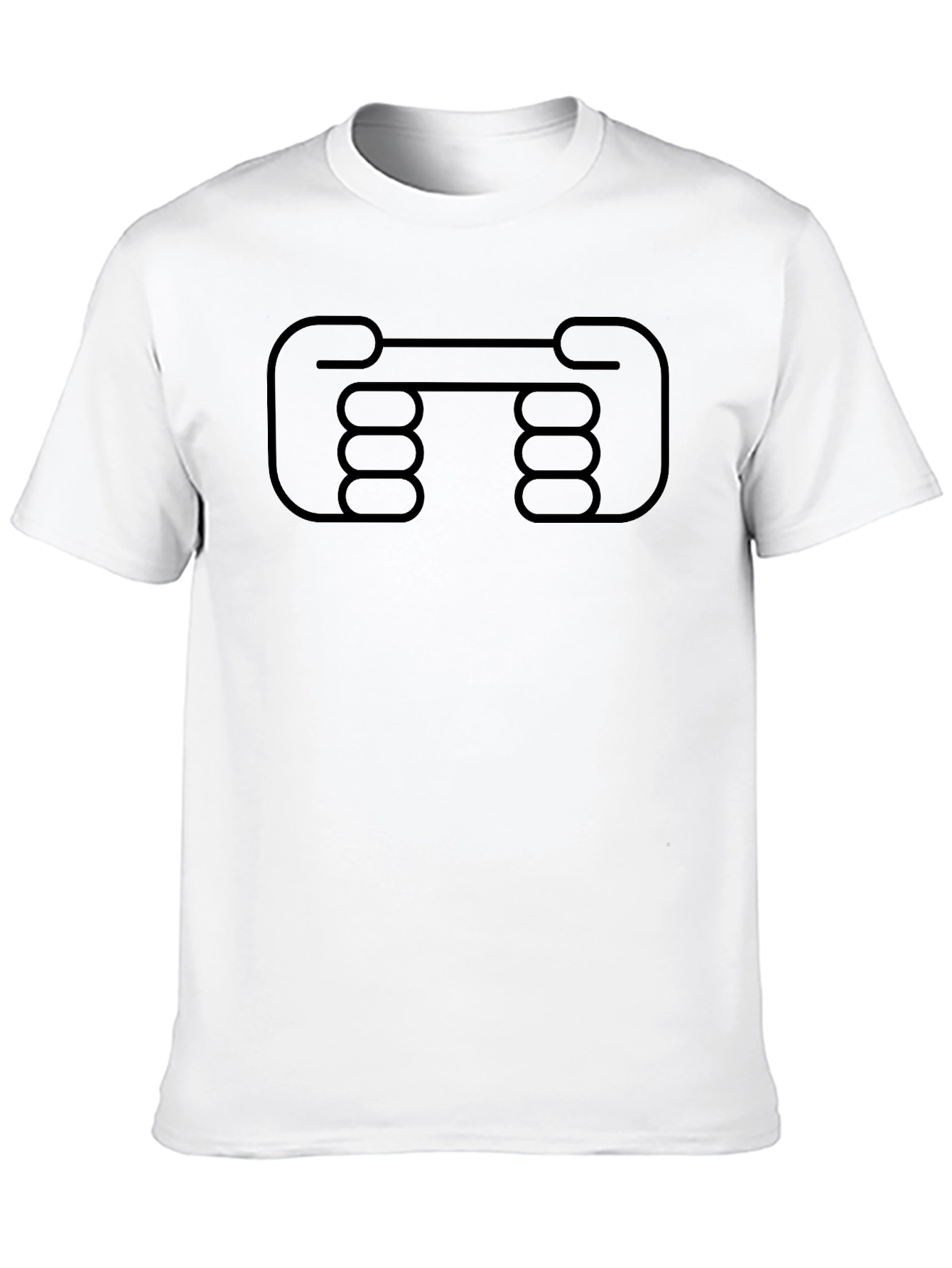 Novelty Handshake Graphic Tee - Black