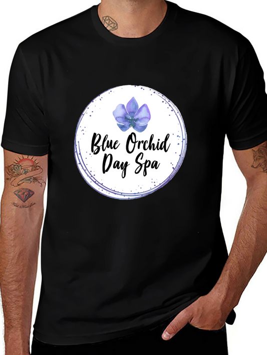 Blue Orchid Day Spa Black T-Shirt