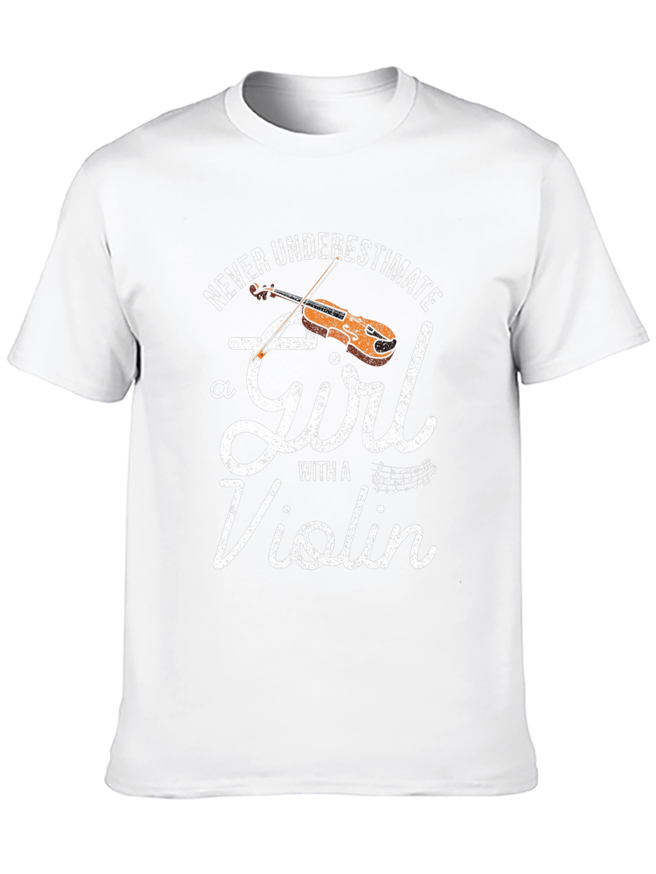 Violin Girl Graphic Tee - Musicians Gift