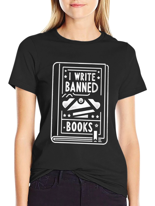 I Write Banned Books Graphic Novelty Tee