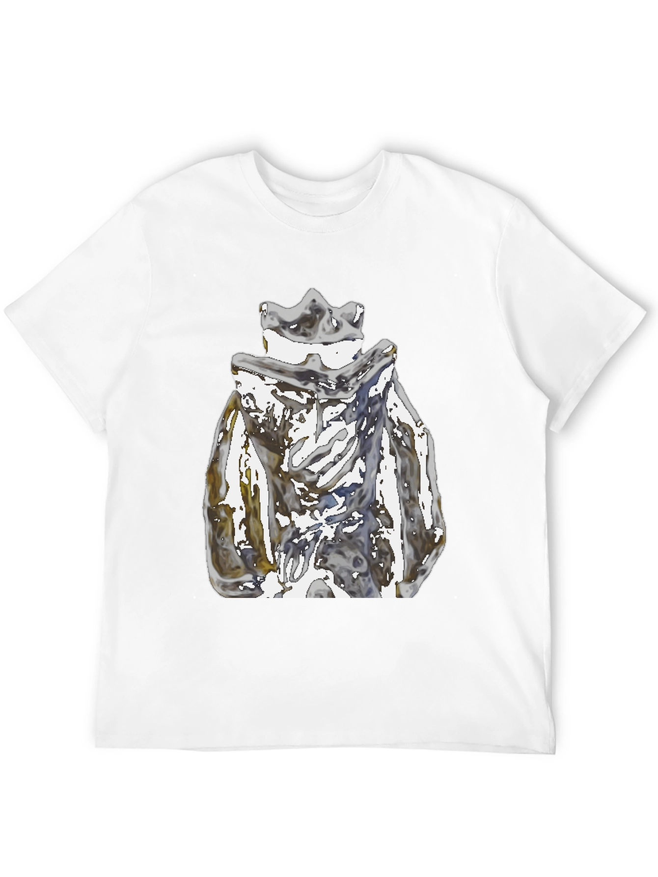 Abstract Crown Graphic Black T-Shirt