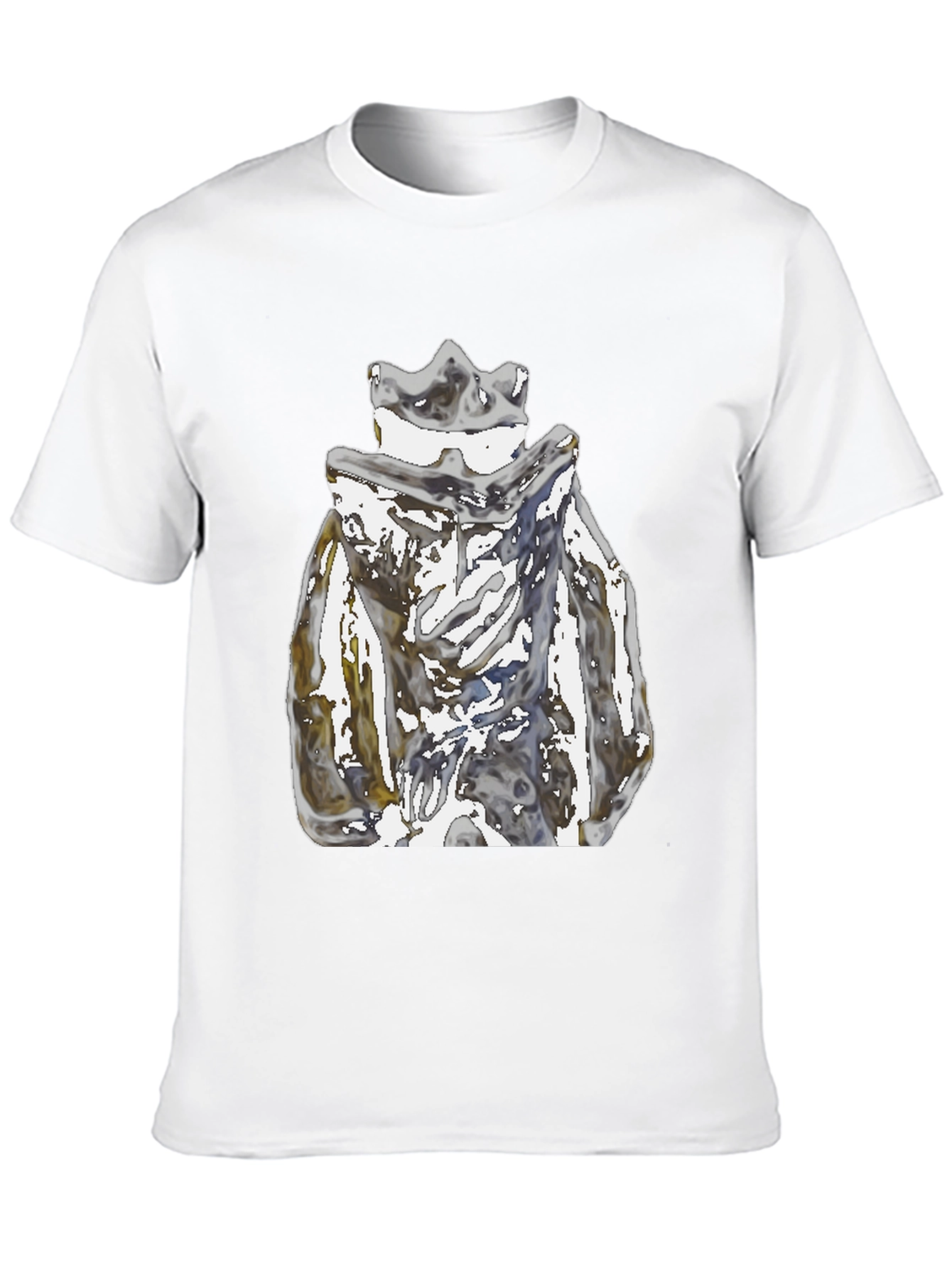 Abstract Crown Graphic Black T-Shirt