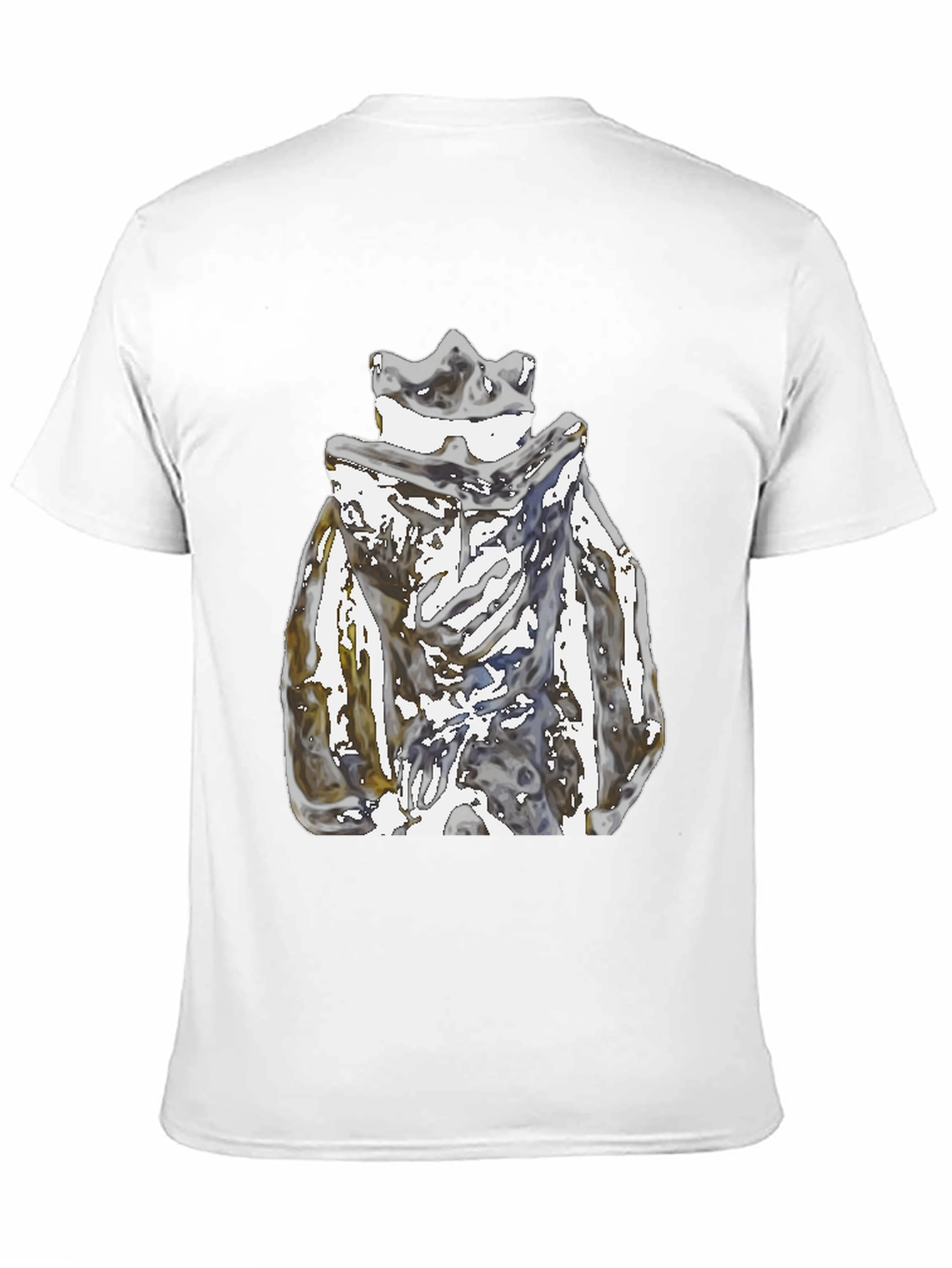Abstract Crown Graphic Black T-Shirt