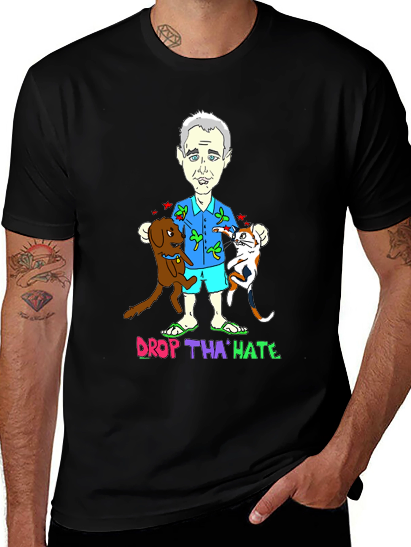 Drop Tha Hate Graphic T-Shirt