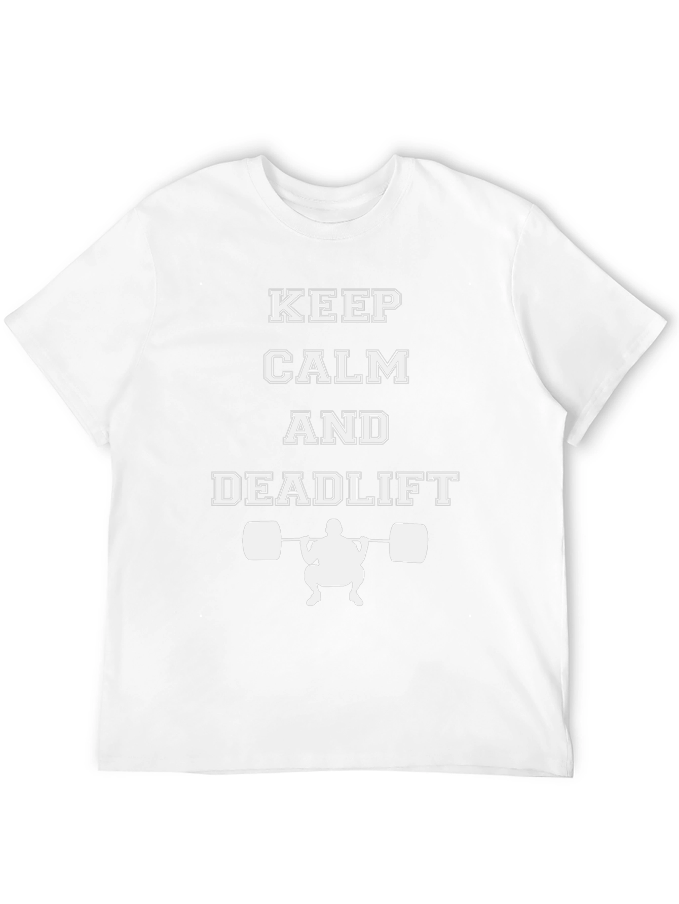 Keep Calm and Deadlift Black Graphic Tee