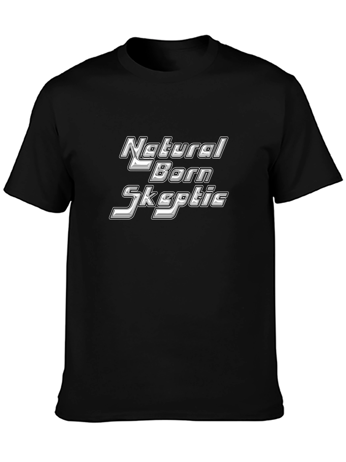 Natural Born Skeptic Black T-Shirt
