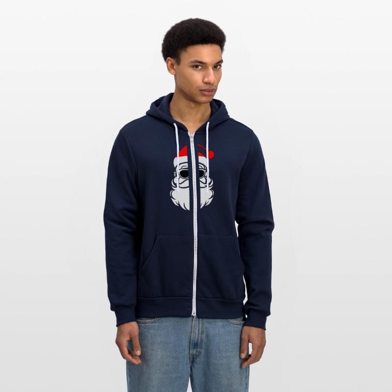 Santa With Sunglasses, Hipster Mustache Red Hat