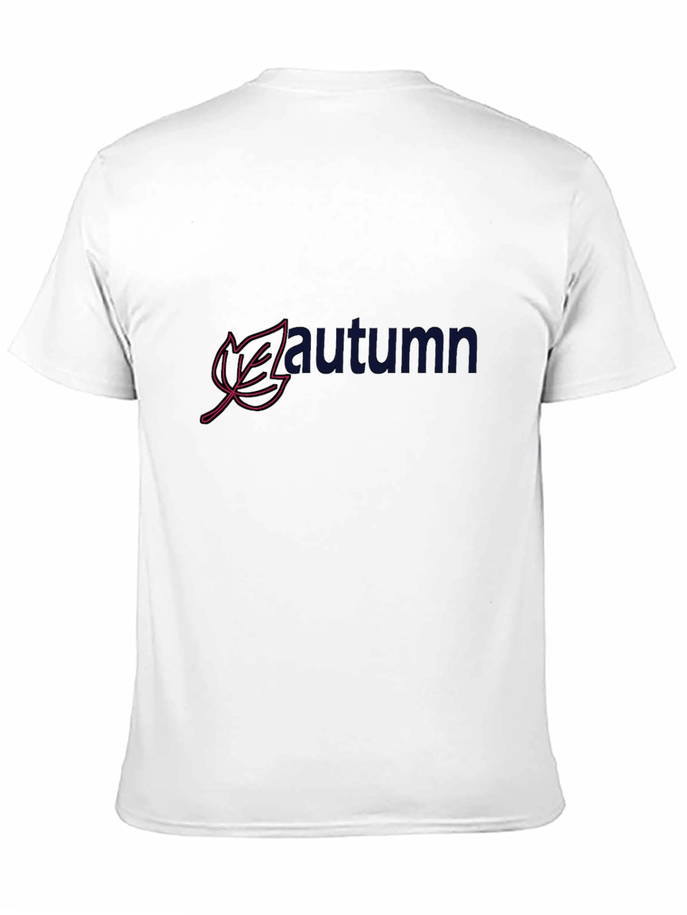 Autumn Leaf Graphic Print Black T-Shirt