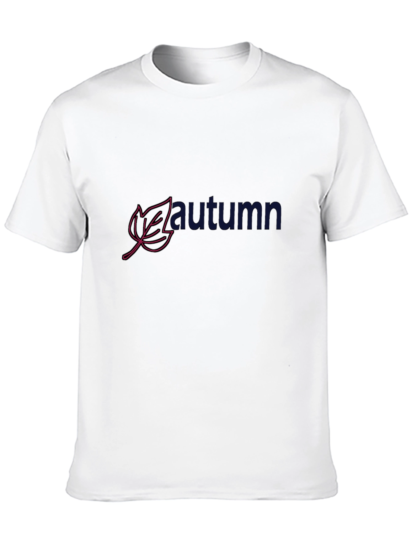 Autumn Leaf Graphic Print Black T-Shirt