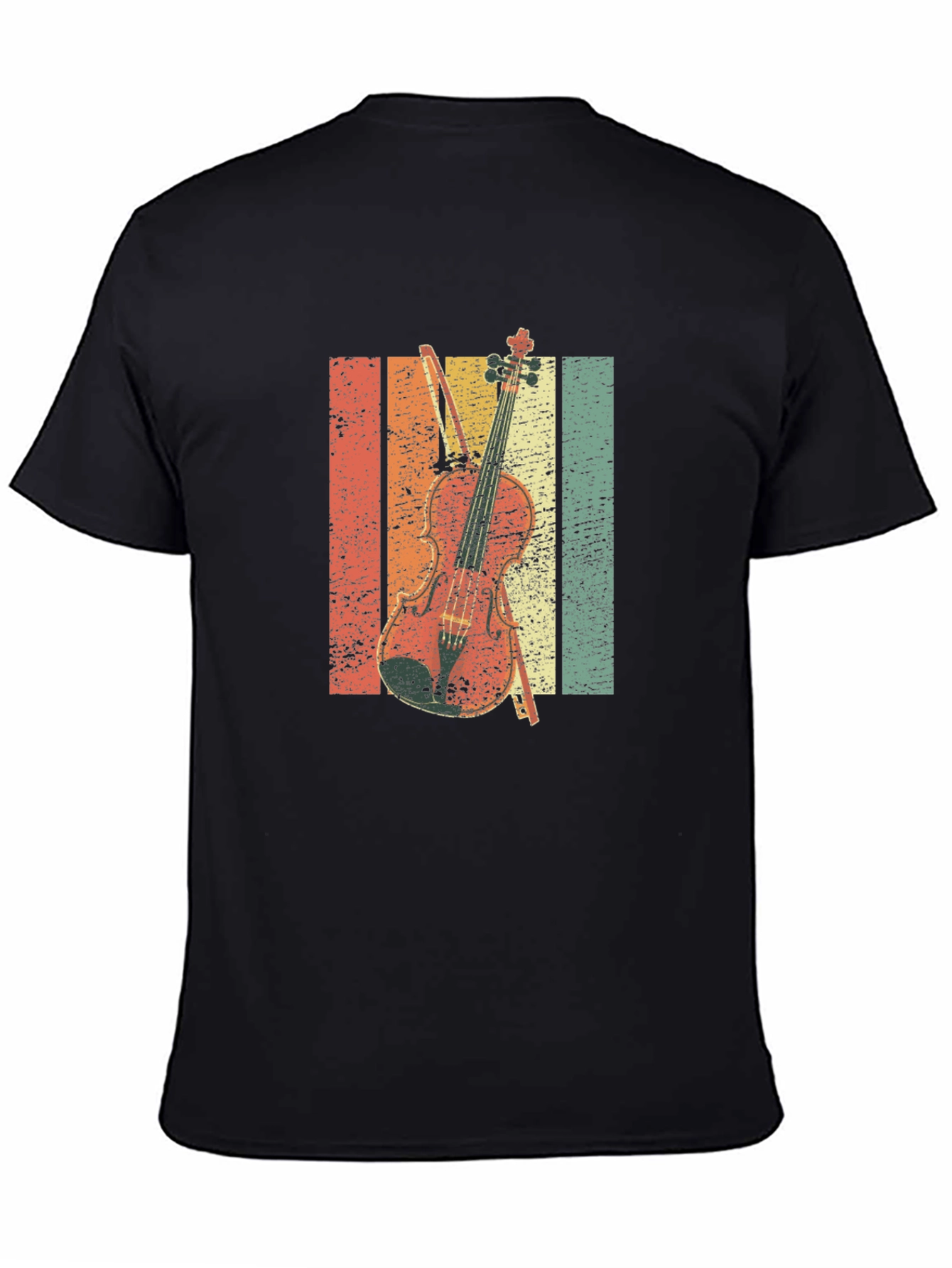 Retro Violin T-Shirt - Music Lover Tee