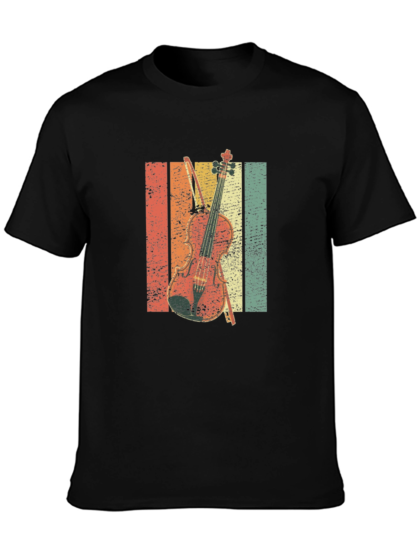 Retro Violin T-Shirt - Music Lover Tee