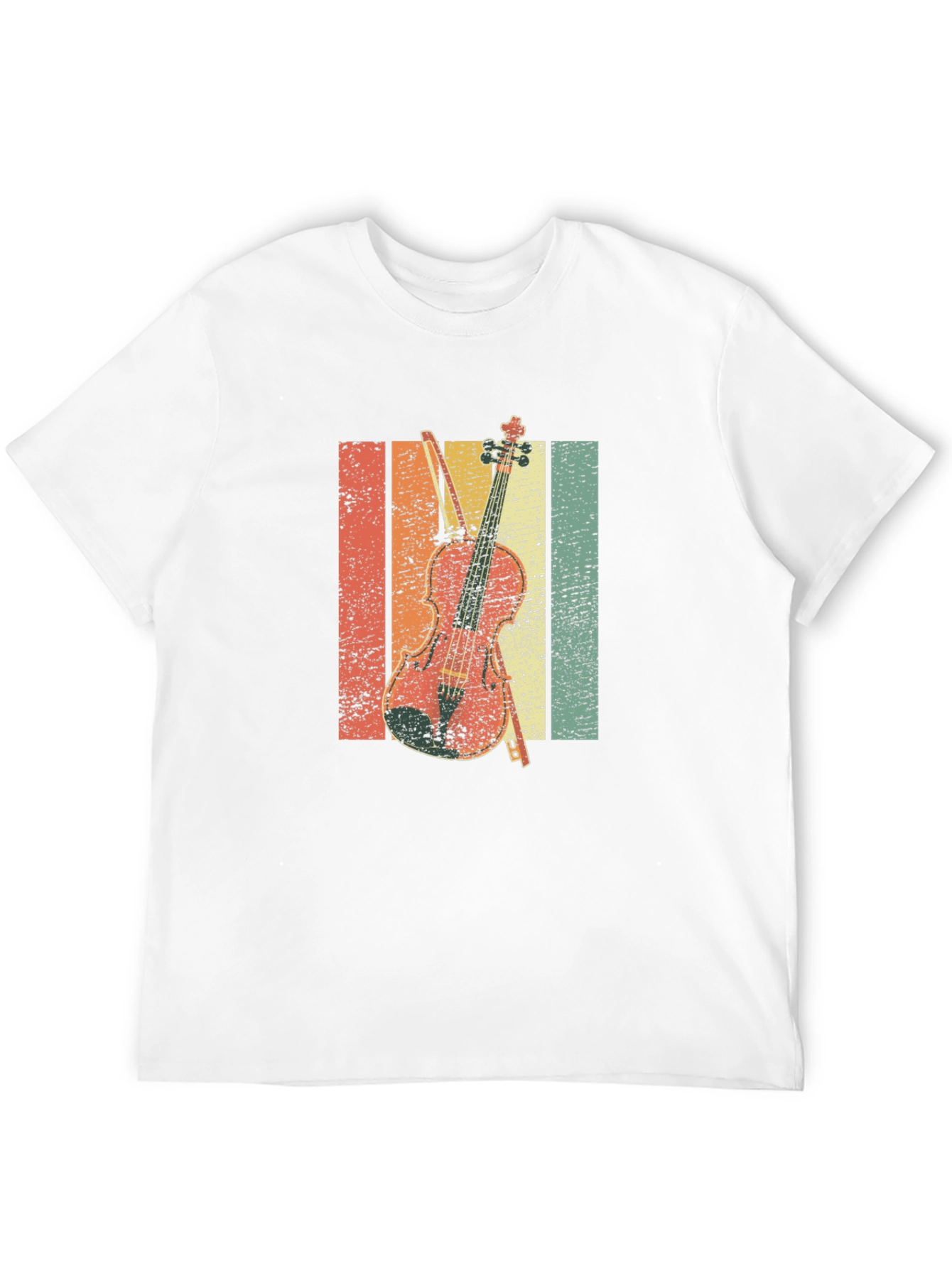 Retro Violin T-Shirt - Music Lover Tee