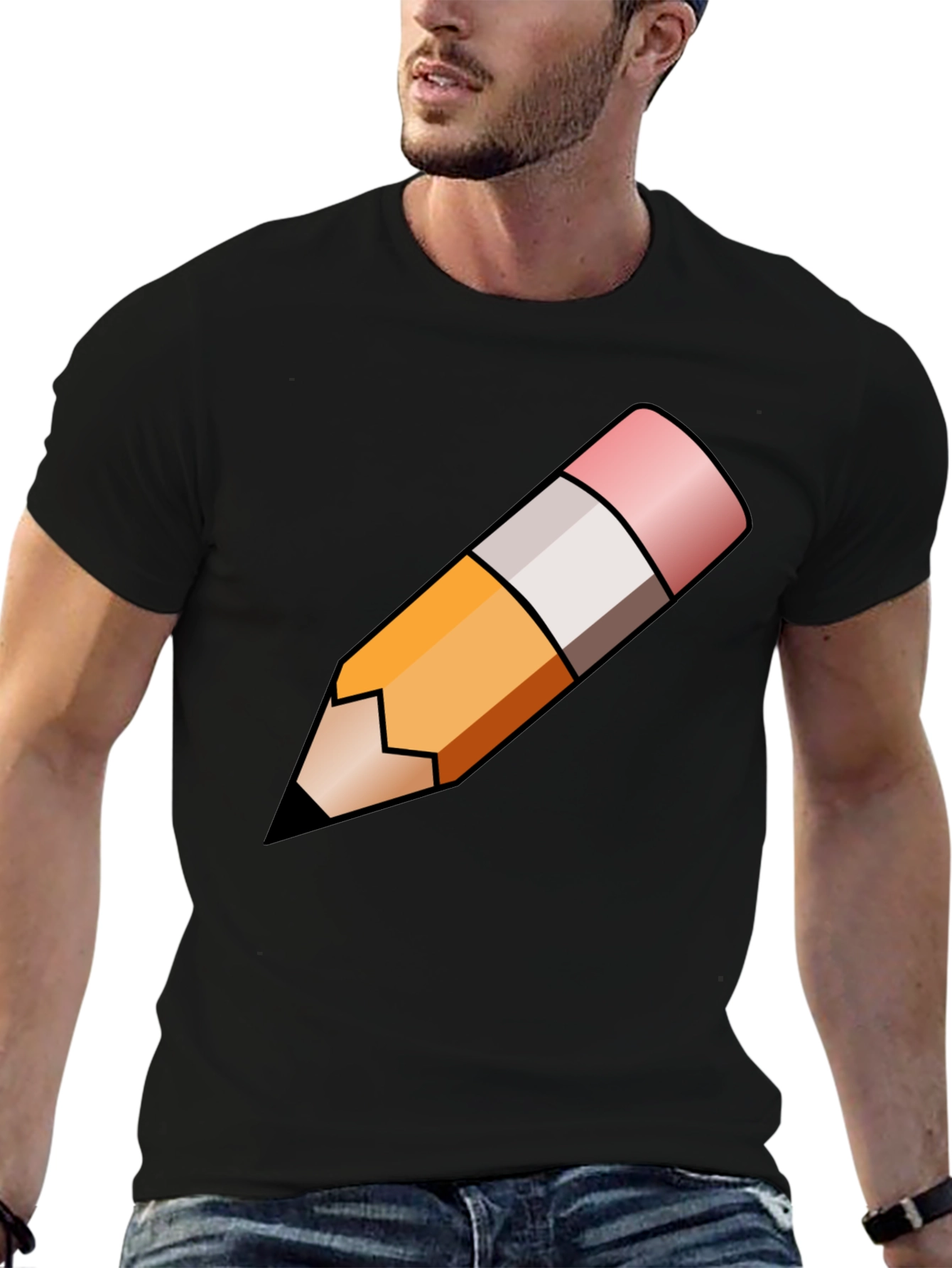 Pencil Graphic Tee - Artist Writer Student Fashion