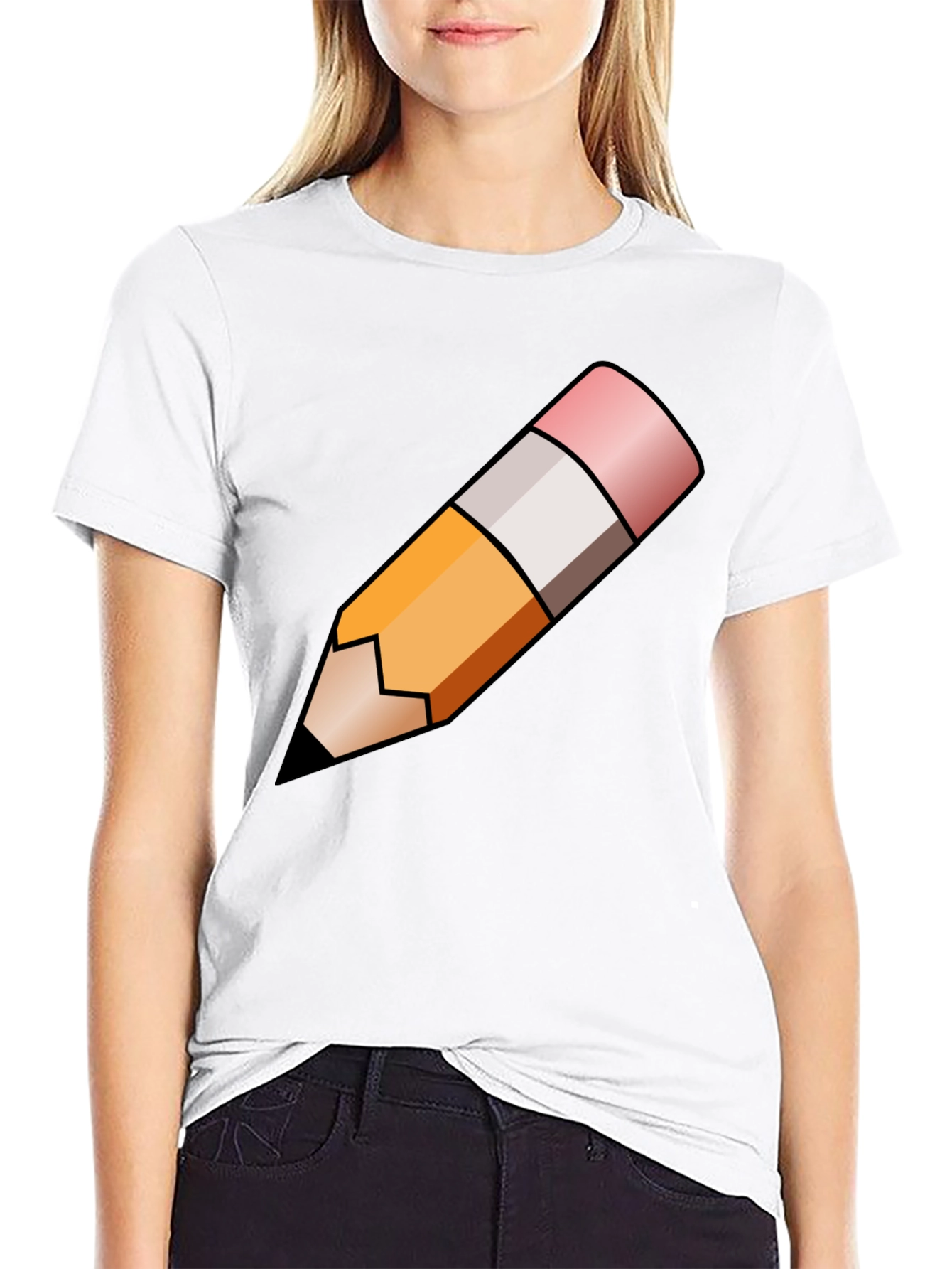 Pencil Graphic Tee - Artist Writer Student Fashion