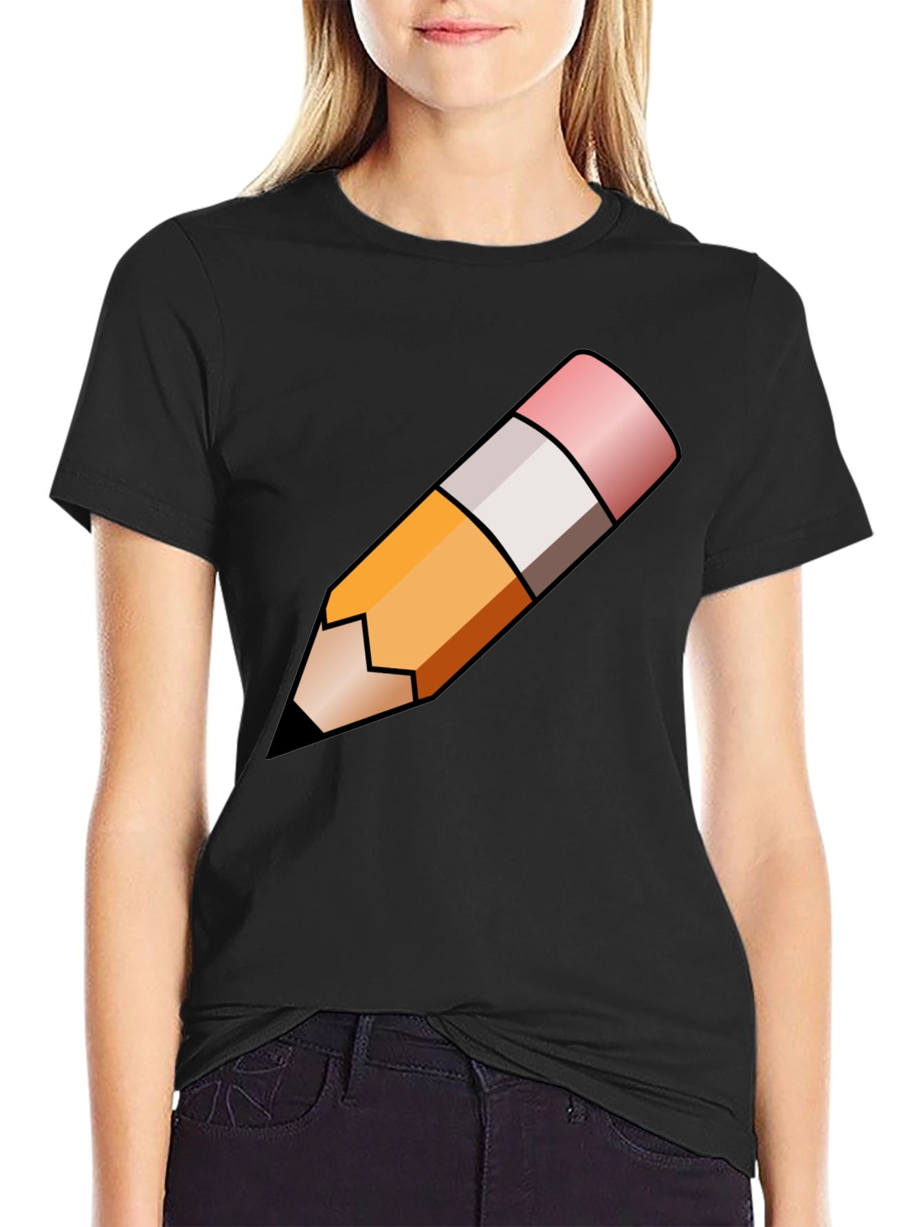 Pencil Graphic Tee - Artist Writer Student Fashion