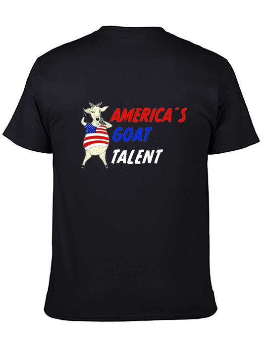 Americas Goat Talent Tee - Black Graphic T-Shirt