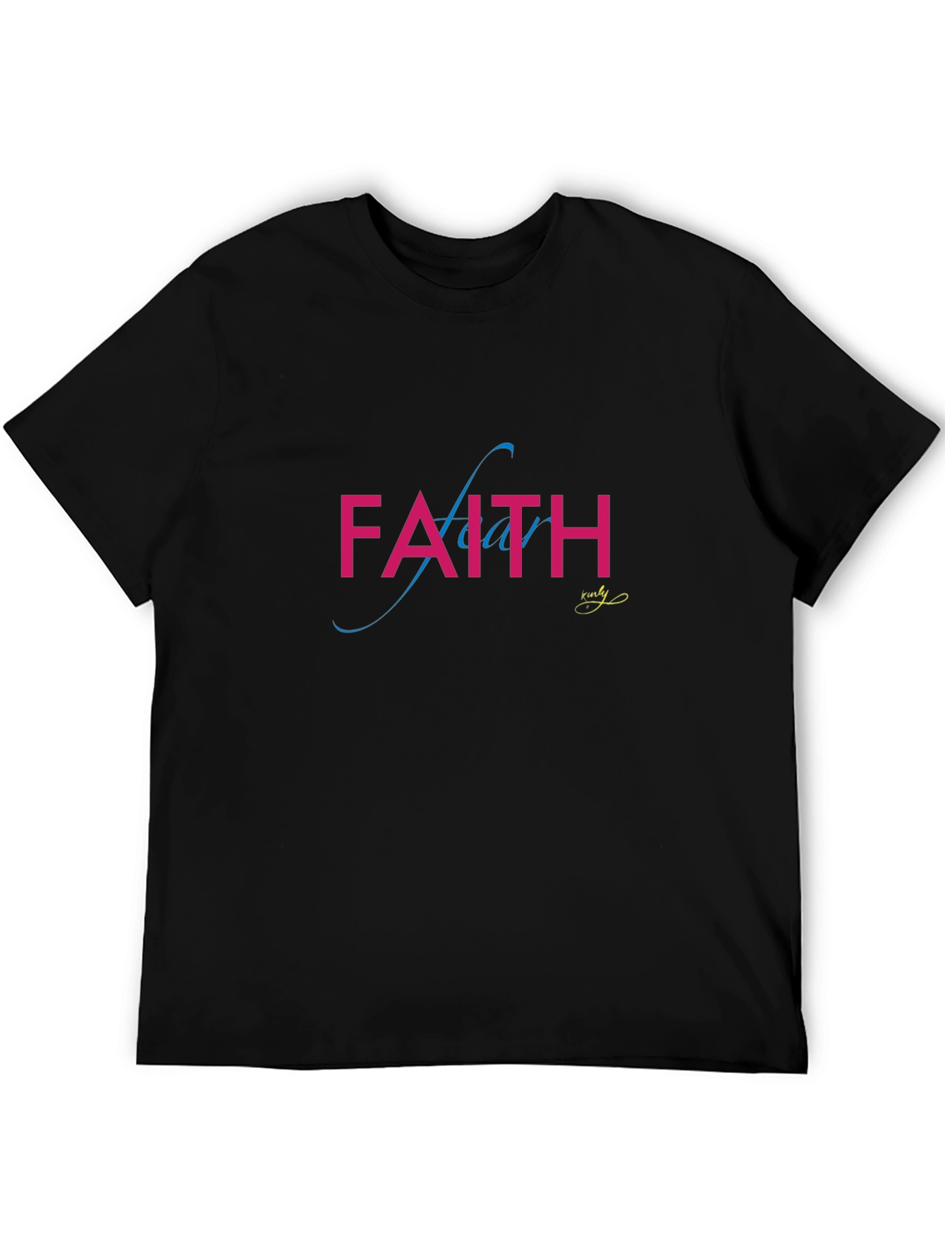 Faith Over Fear Graphic T-Shirt - Unisex Black Tee