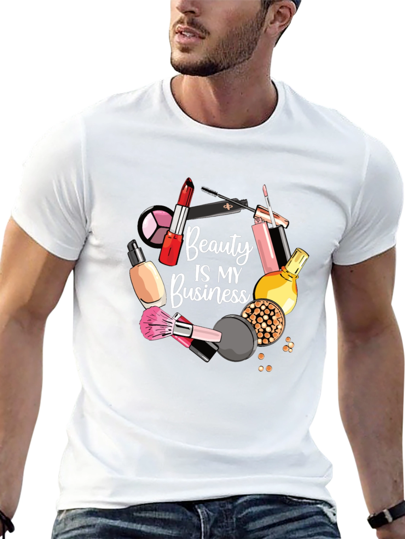 Beauty Is My Business Black Graphic T-Shirt