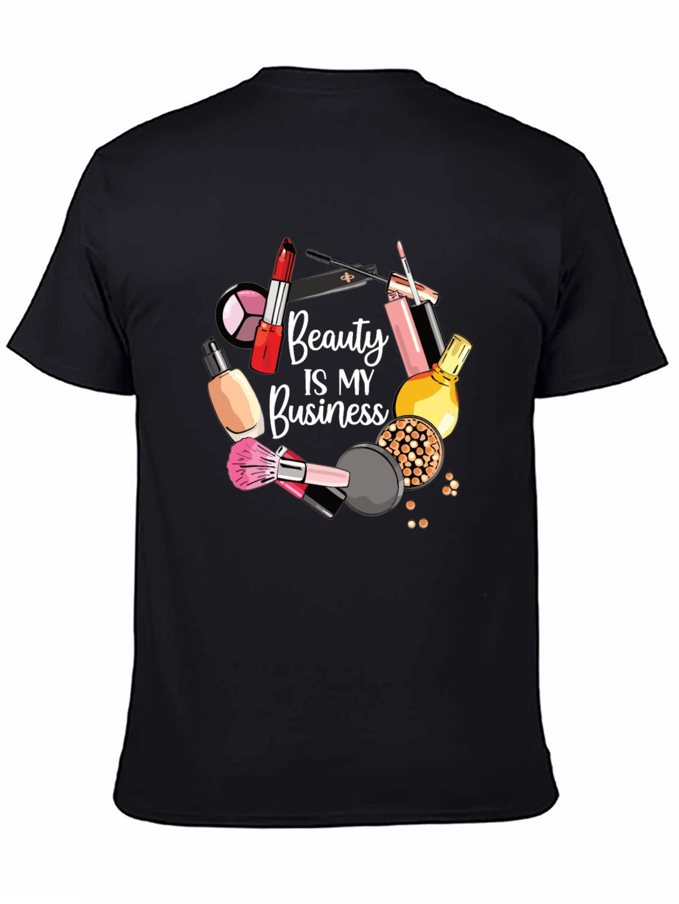 Beauty Is My Business Black Graphic T-Shirt