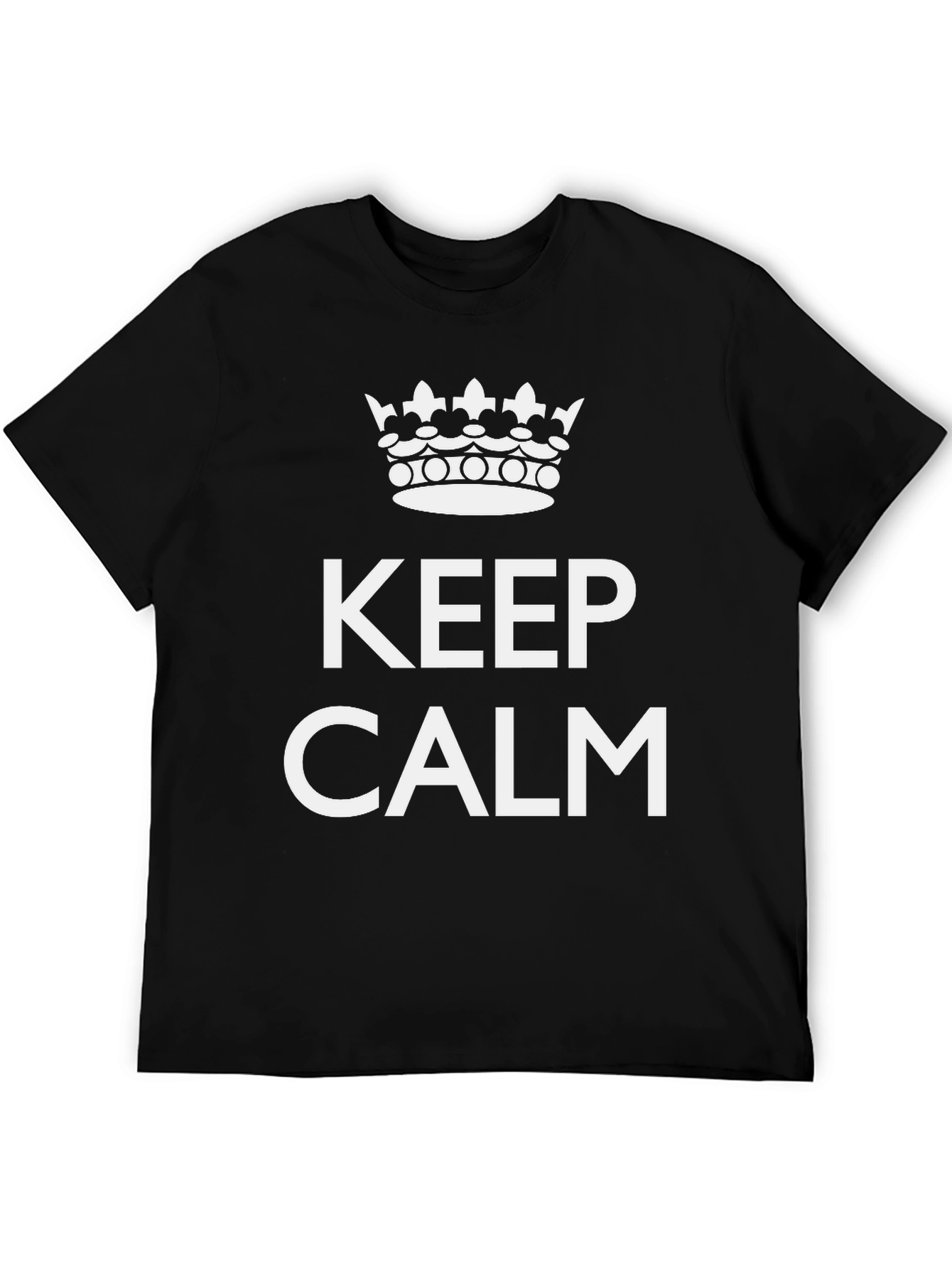Keep Calm Crown T-Shirt - Stylish & Comfortable