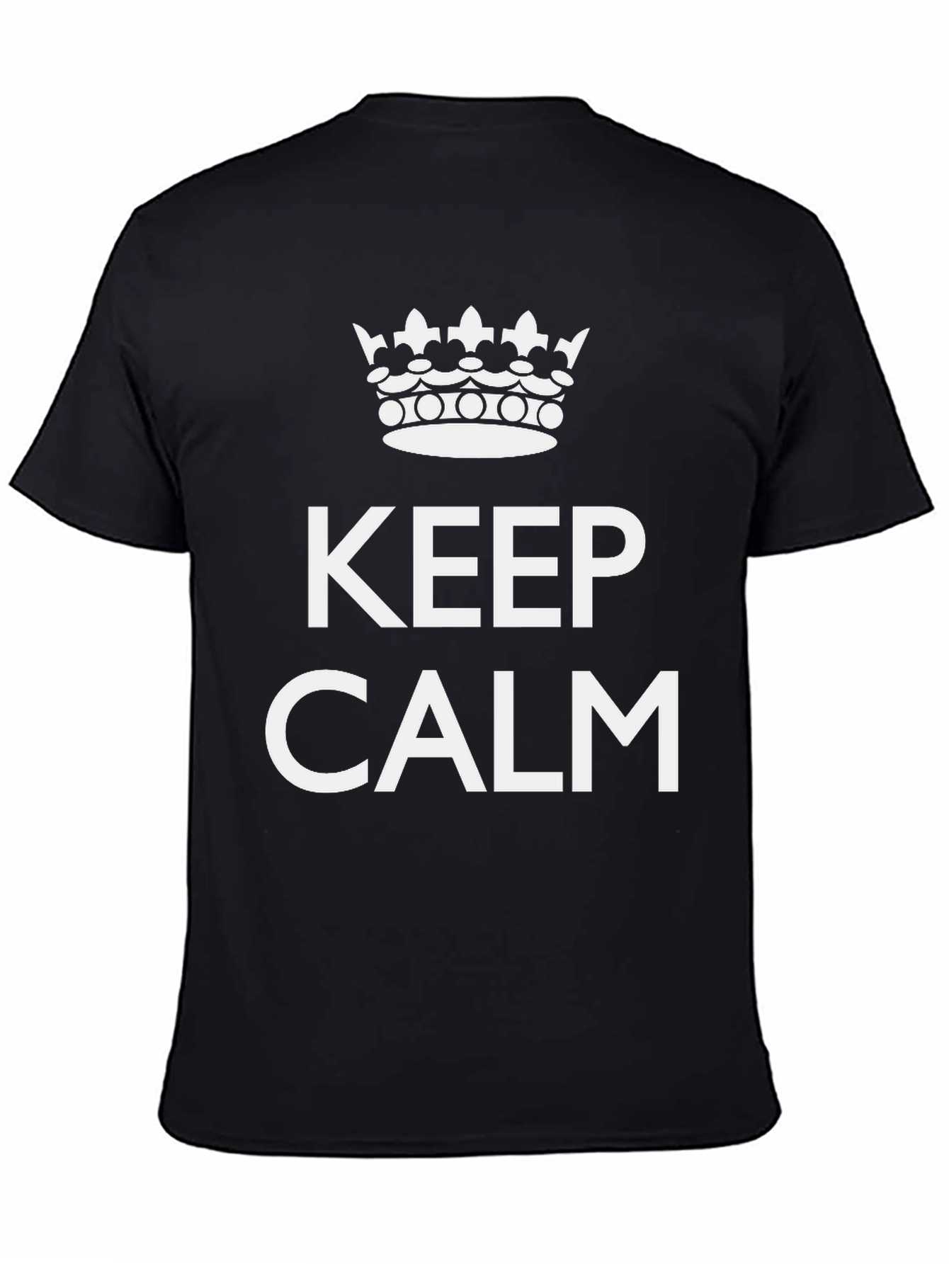 Keep Calm Crown T-Shirt - Stylish & Comfortable