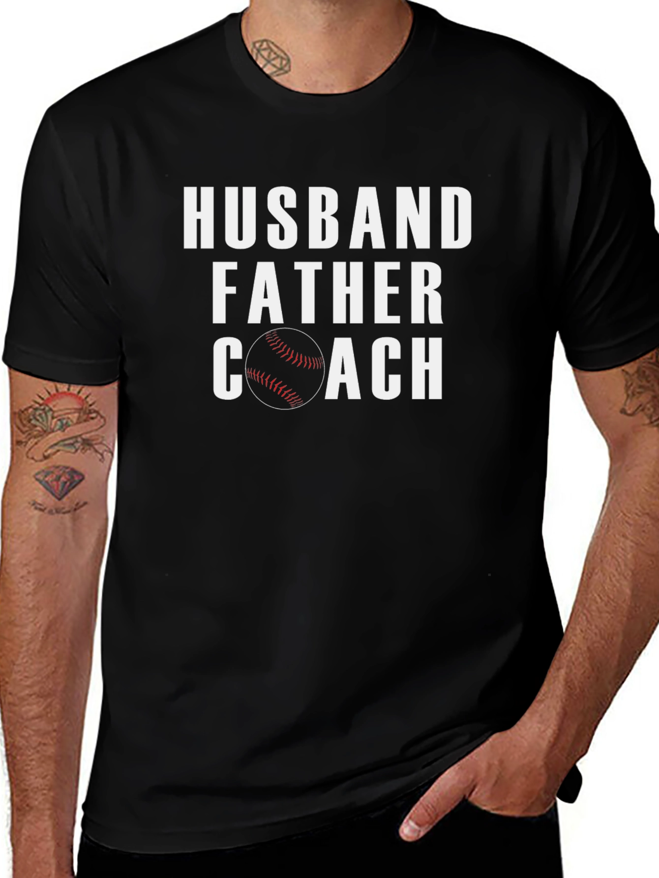 Husband Father Coach Graphic T-Shirt