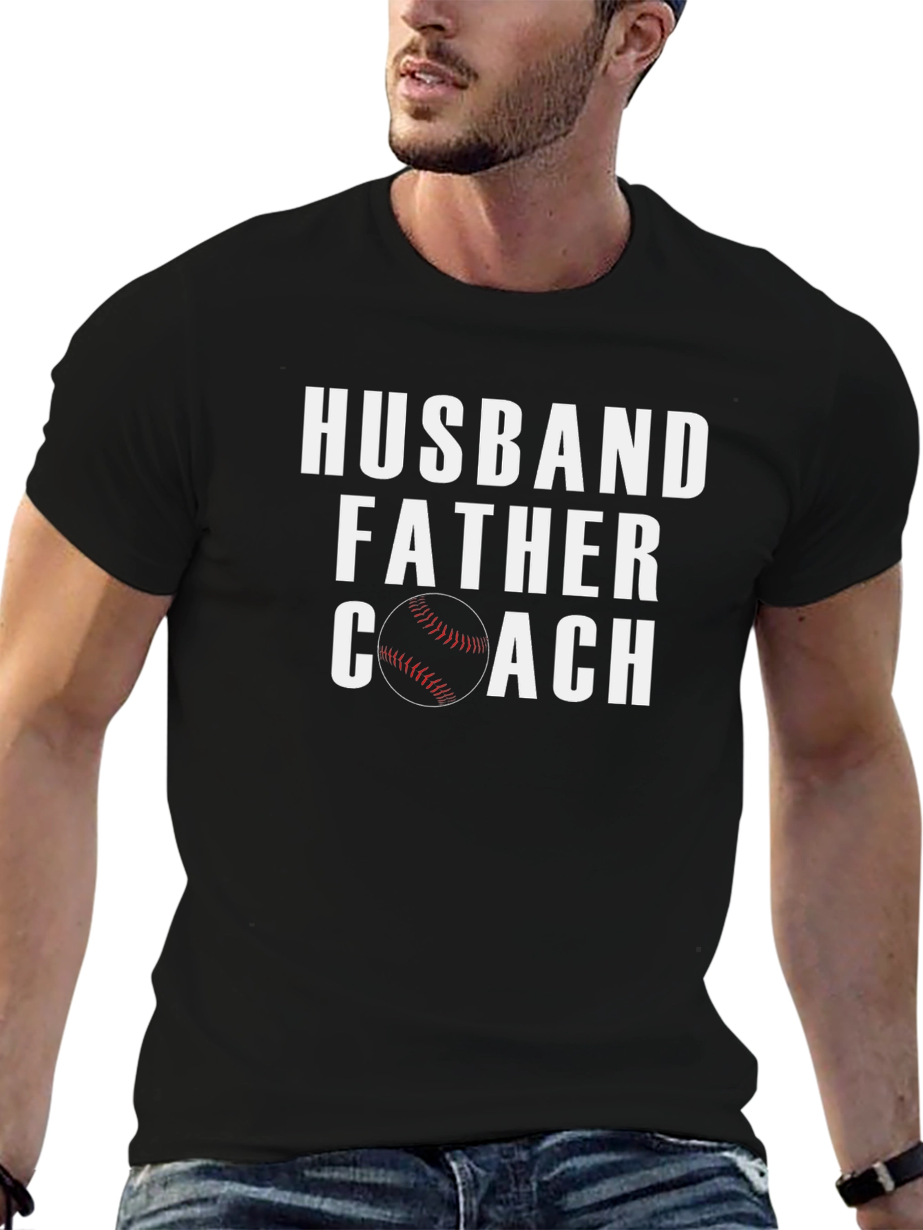 Husband Father Coach Graphic T-Shirt