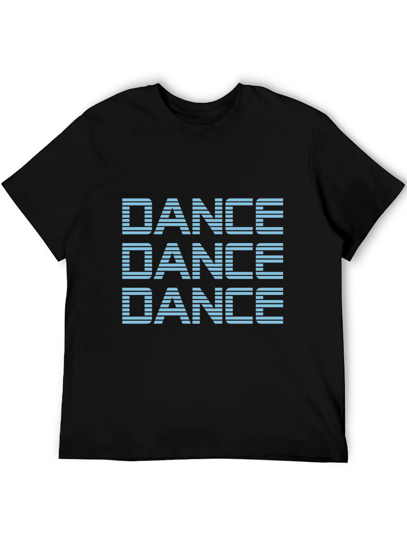 Dance Graphic Tee - Black Cotton Crew Neck T-Shirt