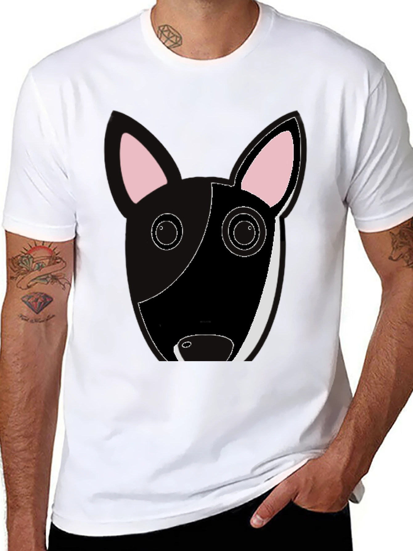 Cute Bull Terrier Graphic Tee