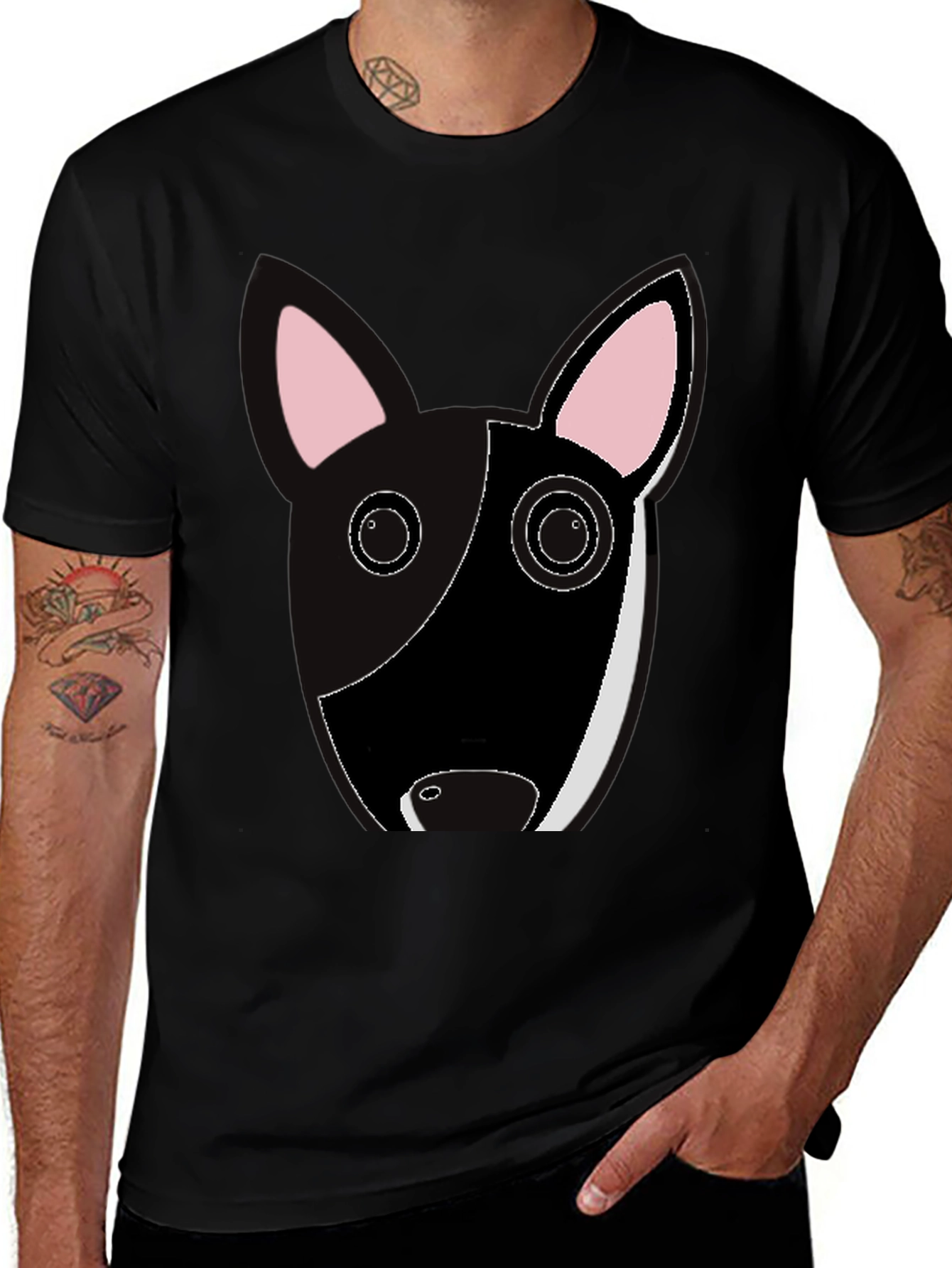 Cute Bull Terrier Graphic Tee