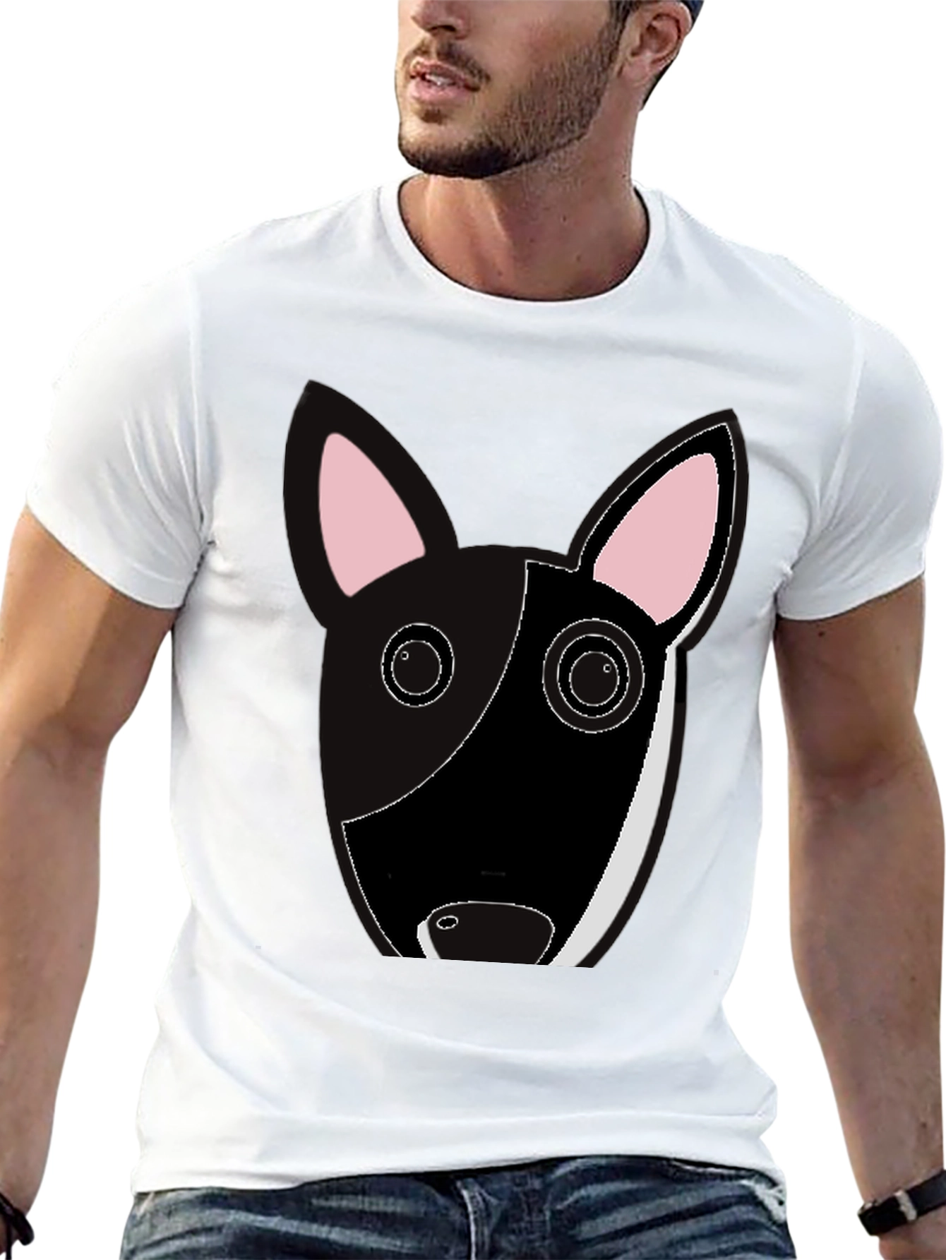 Cute Bull Terrier Graphic Tee