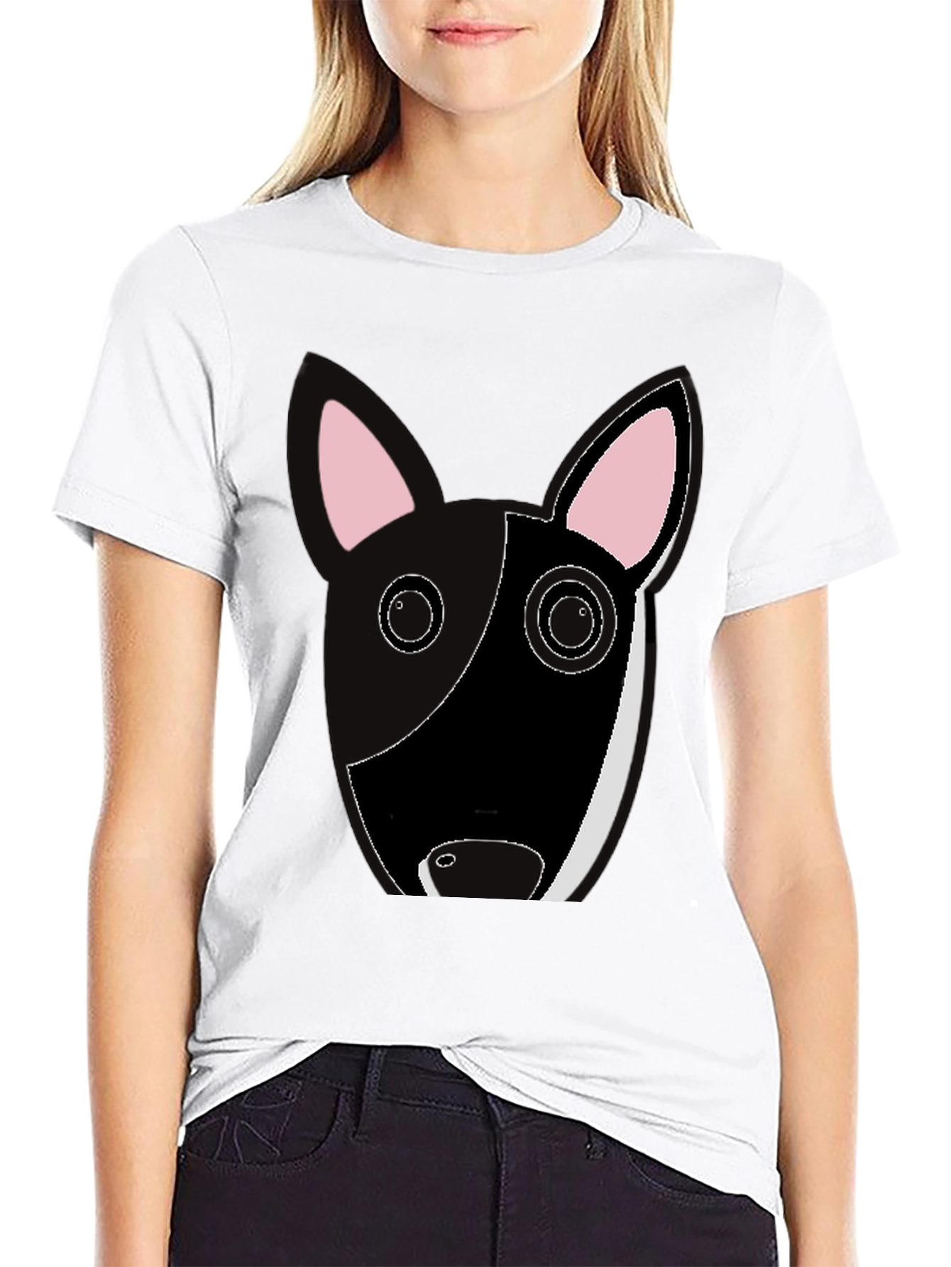 Cute Bull Terrier Graphic Tee