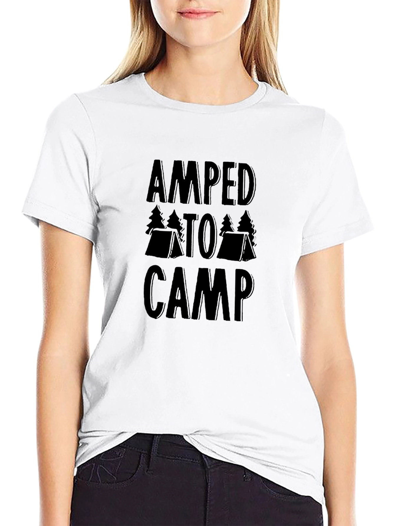 Amped to Camp Graphic Tee - Black