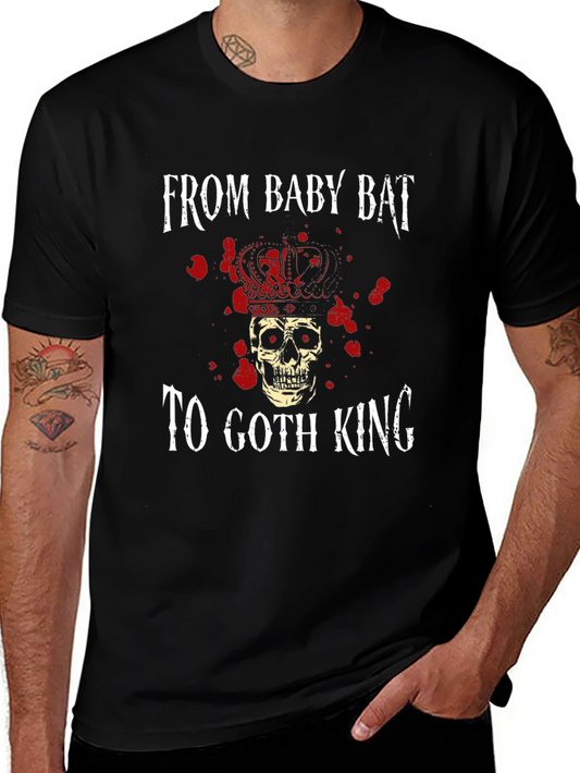 Goth King Graphic Tee - Baby Bat T-Shirt