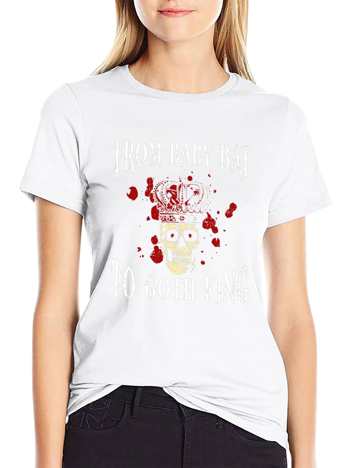 Goth King Graphic Tee - Baby Bat T-Shirt