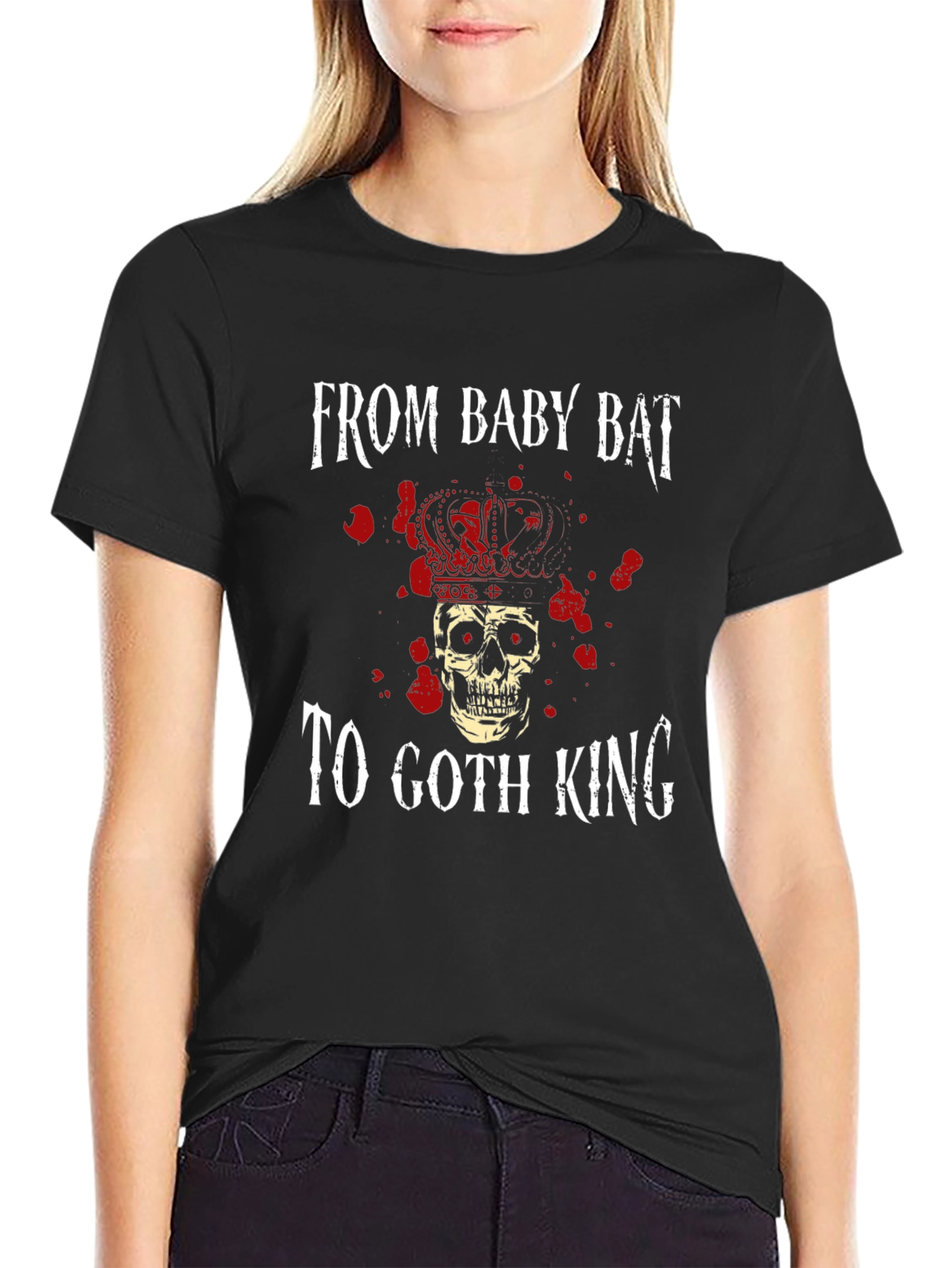 Goth King Graphic Tee - Baby Bat T-Shirt