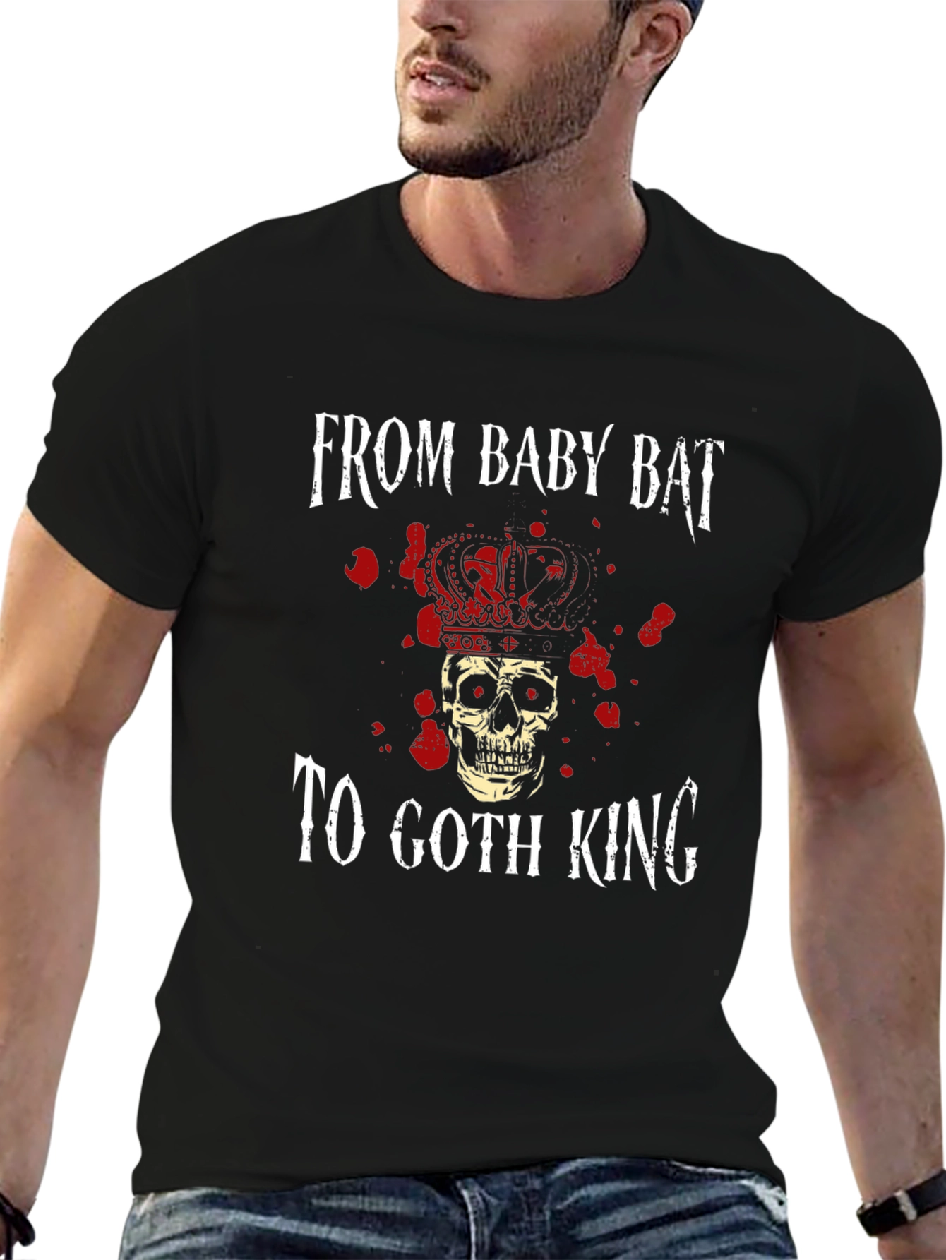 Goth King Graphic Tee - Baby Bat T-Shirt
