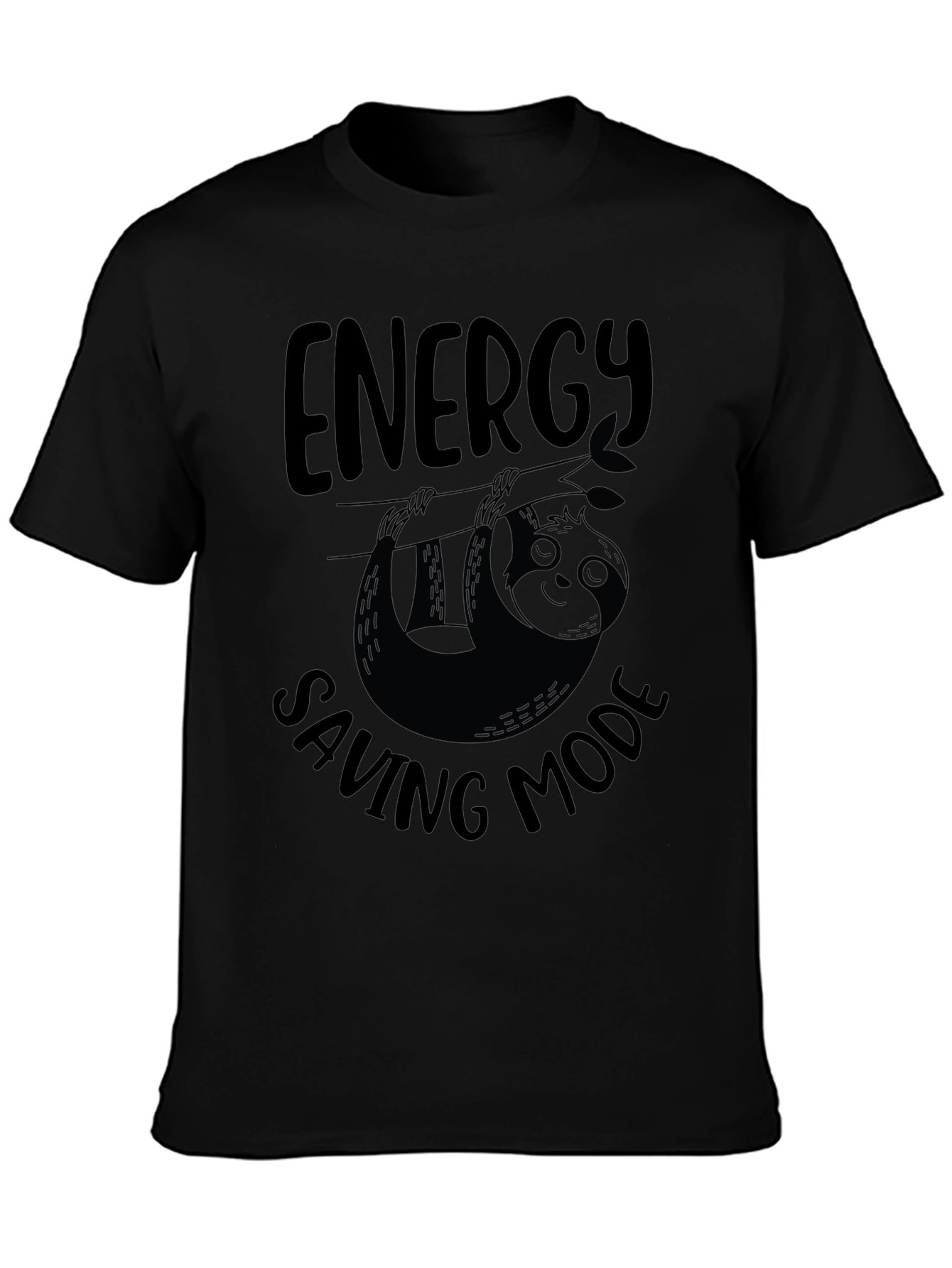 Energy Saving Mode Sloth Graphic T-Shirt