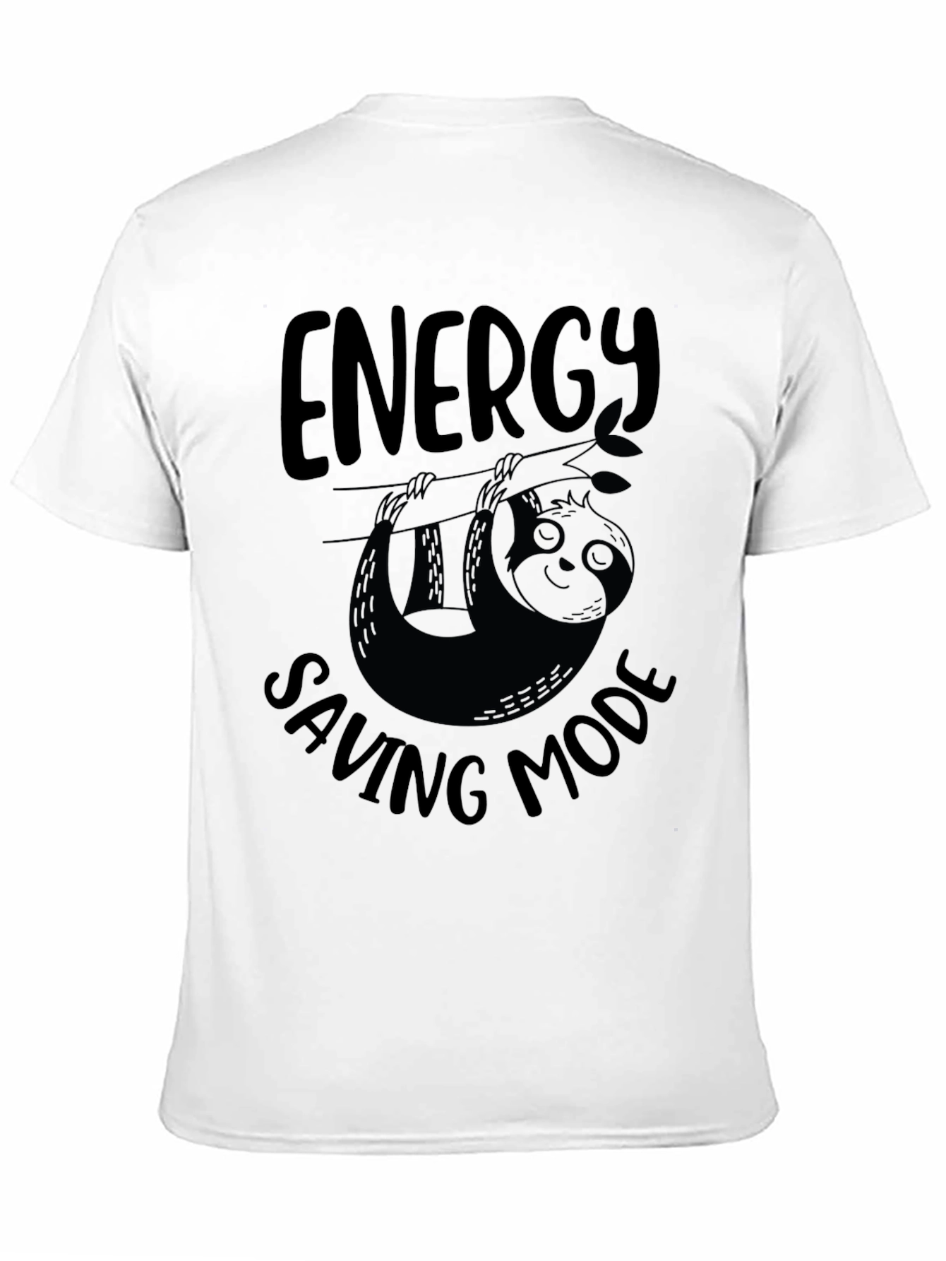 Energy Saving Mode Sloth Graphic T-Shirt