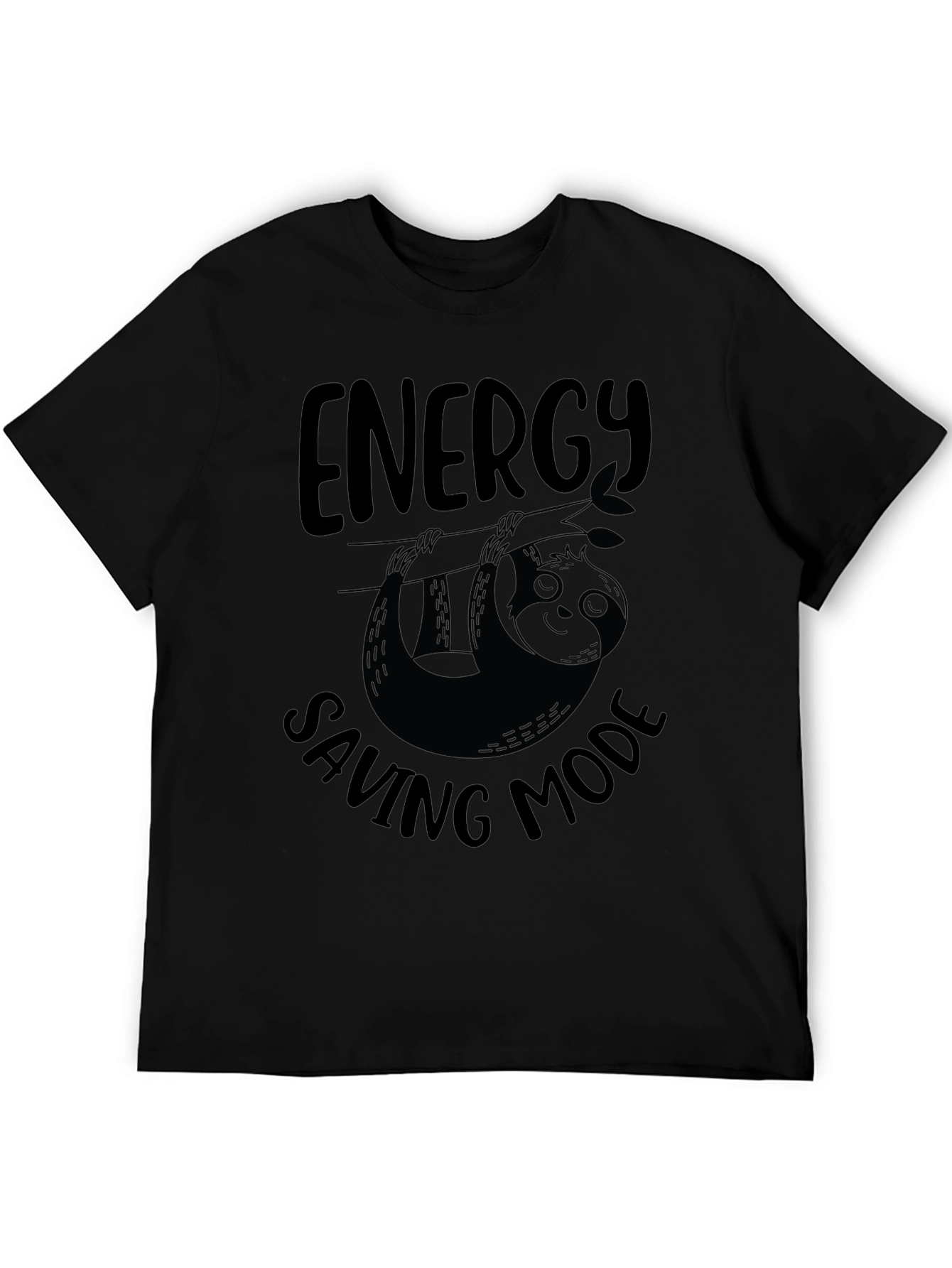 Energy Saving Mode Sloth Graphic T-Shirt