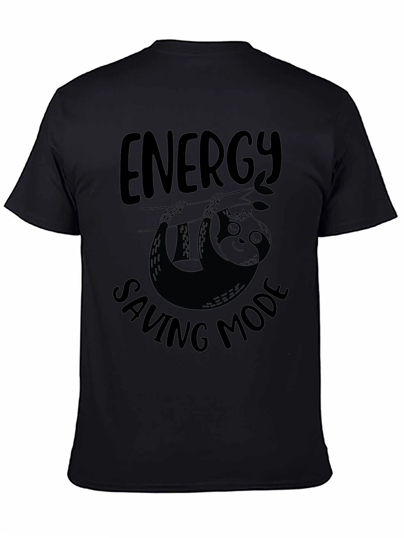 Energy Saving Mode Sloth Graphic T-Shirt